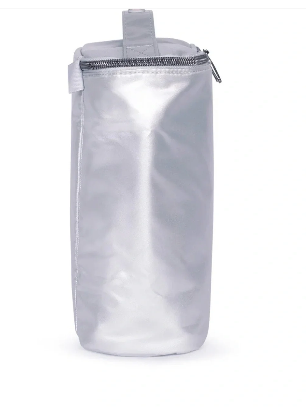 lug Dolly Cosmetic Case Metallic Silver